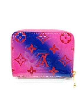 Authentic Louis Vuitton Vernis Zippy Coin Purse Wallet Pink Monogram